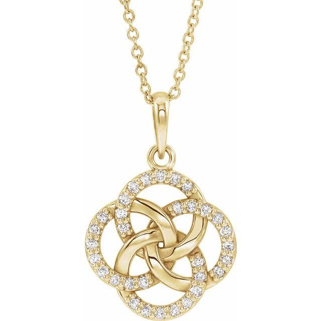 Celtic Diamond Necklace