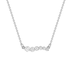 Up, Up & Away Diamond Necklace Pendant White Gold