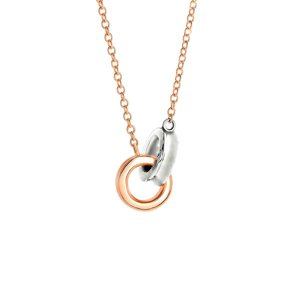 Rose and Yellow Gold necklace