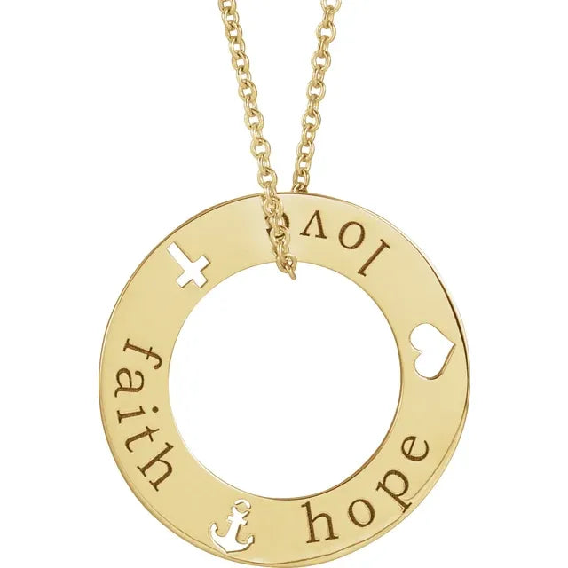 Faith, Hope & Love Necklace