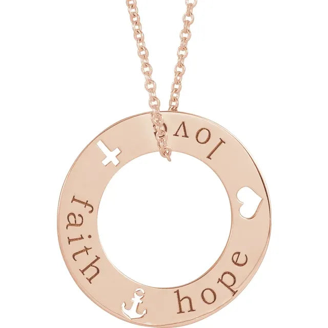 Faith, Hope & Love Necklace