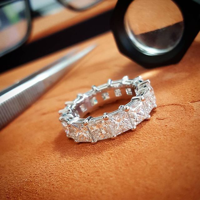 4.5 Carat Princess Eternity Band