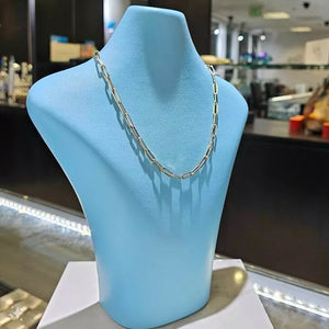 14K PaperClip Yellow Gold Chain Necklace 4.5mm