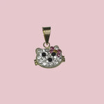 Kitty Cat Pendant 14K Solid Yellow Gold Charm