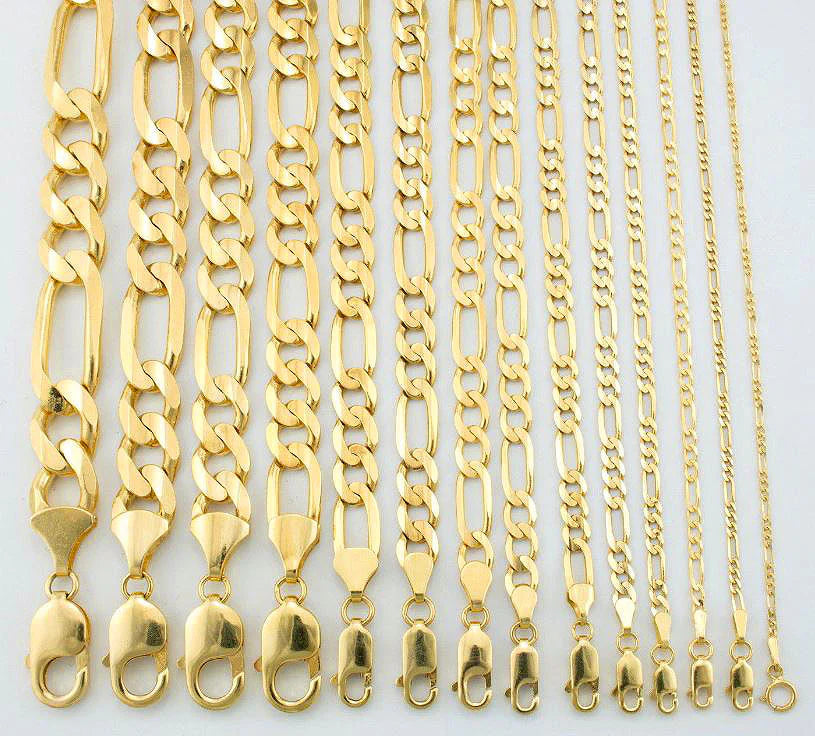 14K Yellow Gold Figaro Chain 5mm 24