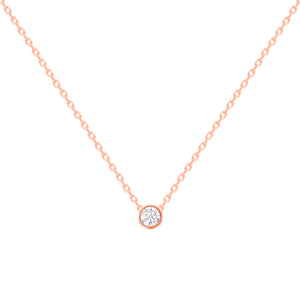 Petite Bezel Diamond Necklace