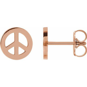 Peace Sign Earrings Petite Fun Flirty Ledodi