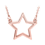 14k white gold star pendant necklace