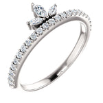 Crown Diamond Ring