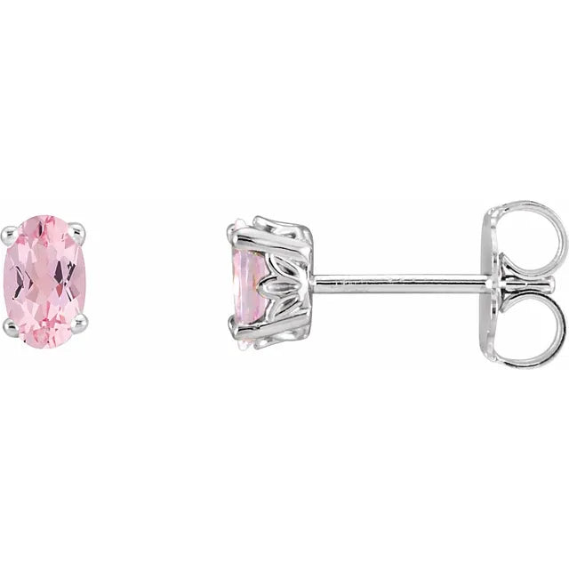 Duke Oval Morganite Earrings