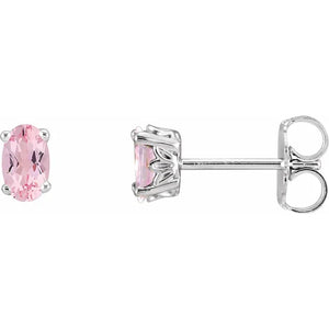 Duke Oval Morganite Earrings