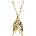 Angel Wings Diamond Necklace