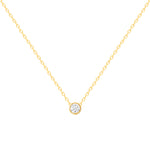 Petite Bezel Diamond Necklace