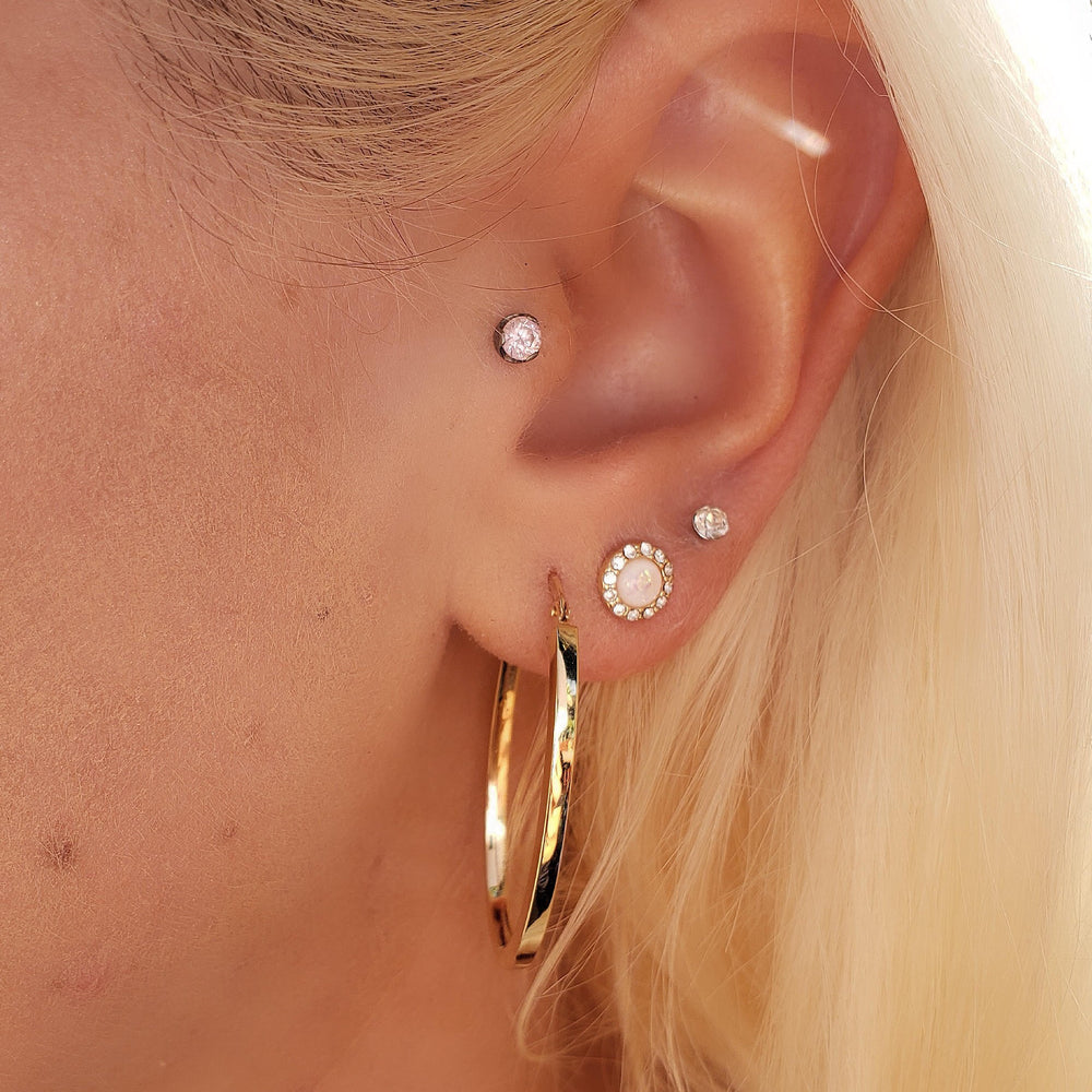 Oval Hoop Earrings