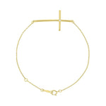 Sideways Cross Diamond Bracelet