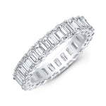 4 Carat Emerald Cut Diamond Eternity Band