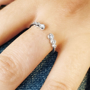 Six Stone Diamond Bezel Ring