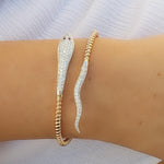 Snake Diamond Bangle