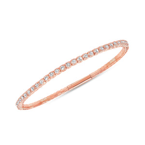 rose gold diamond bangle 