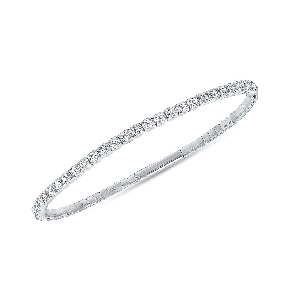 white gold diamond bangle 