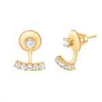 Ball & Bar Diamond Earrings