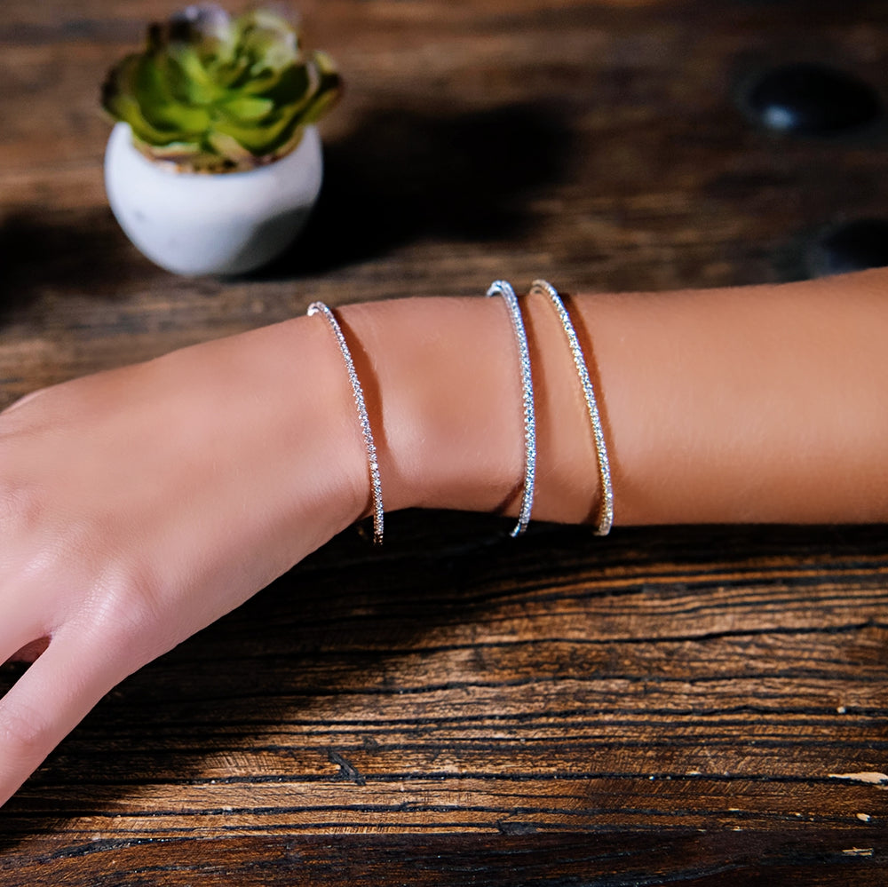 Gorgeous Ledodi Diamond Bracelet Bangle On Hand  