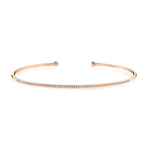 Be Brave Rose Gold Bangle Bracelet 