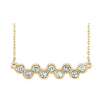 Bezel Bar Diamond Necklace