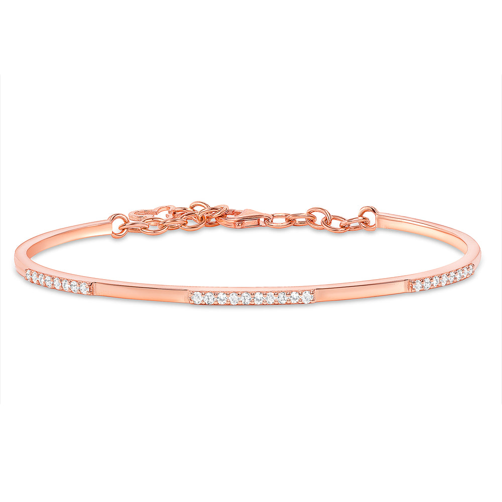 rose gold diamond cuff bangle 