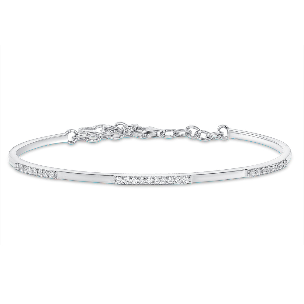 white gold diamond cuff bangle 