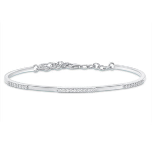 white gold diamond cuff bangle 