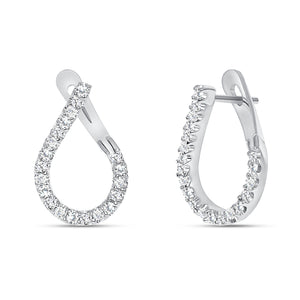 White Gold Diamond Hoop earrings