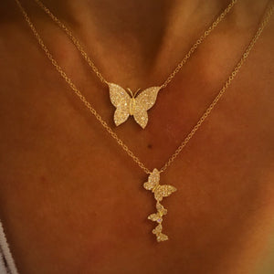 Butterfly Diamond Necklace