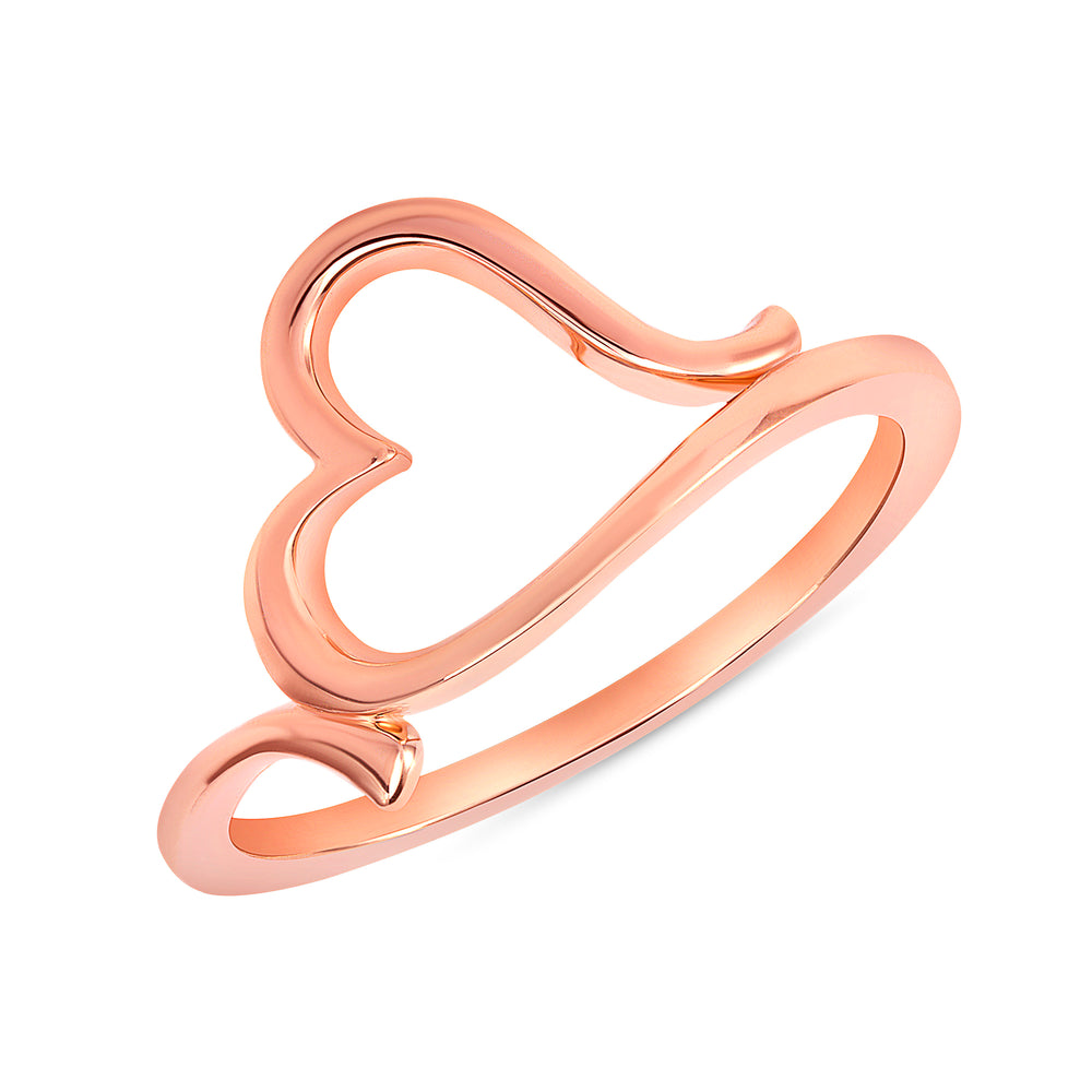 gold heart ring