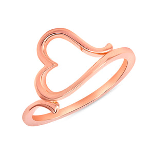 gold heart ring