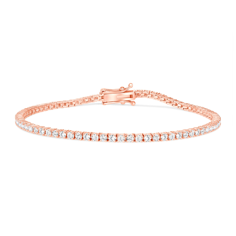 White Gold Tennis Diamond Bracelet 