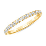 yellow gold melody diamond ring 