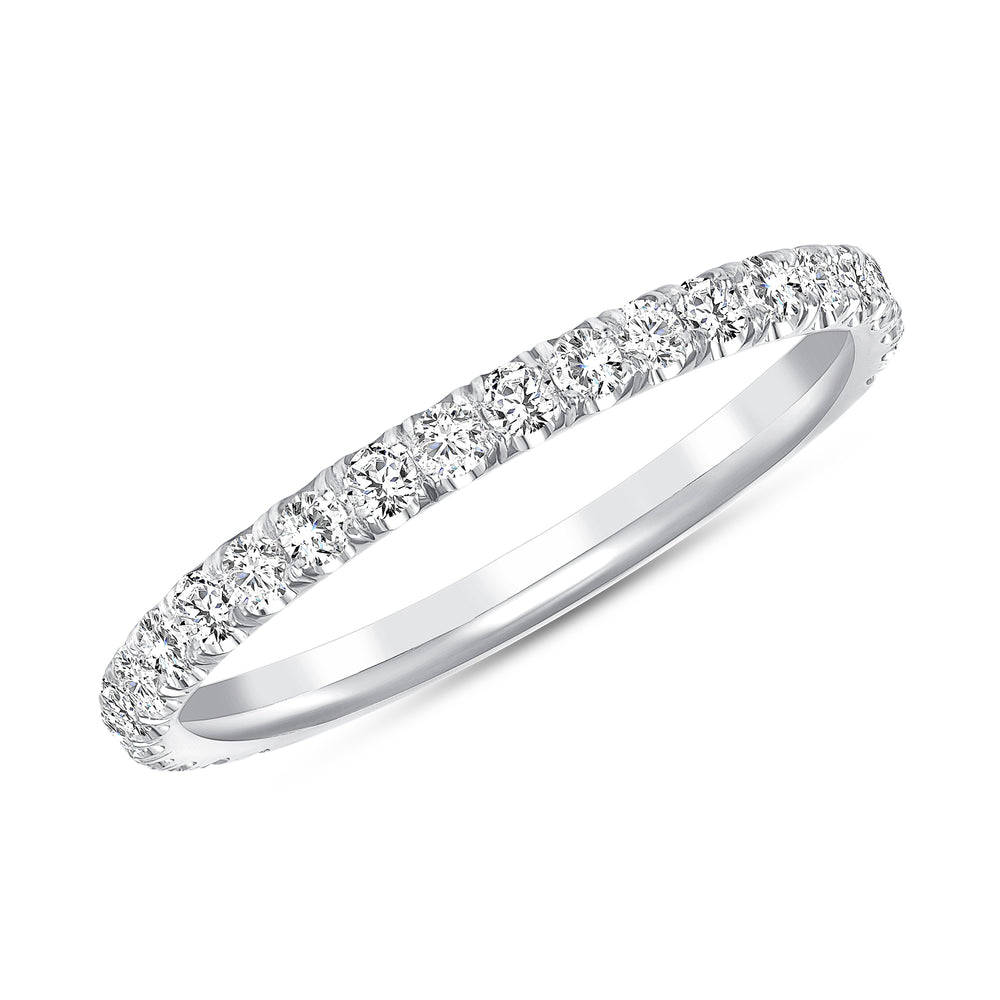 White gold melody diamond ring 