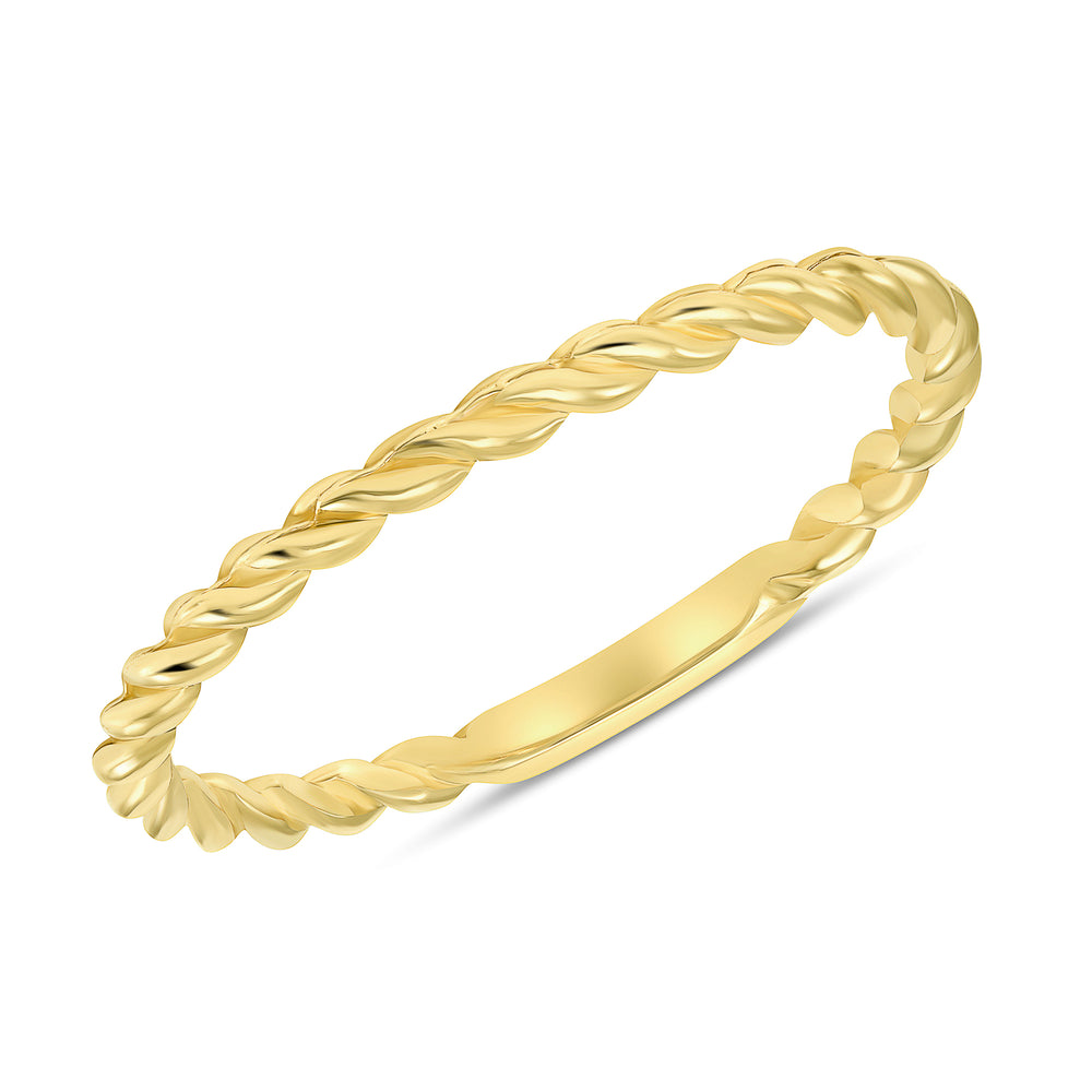 Yellow Gold braided ring