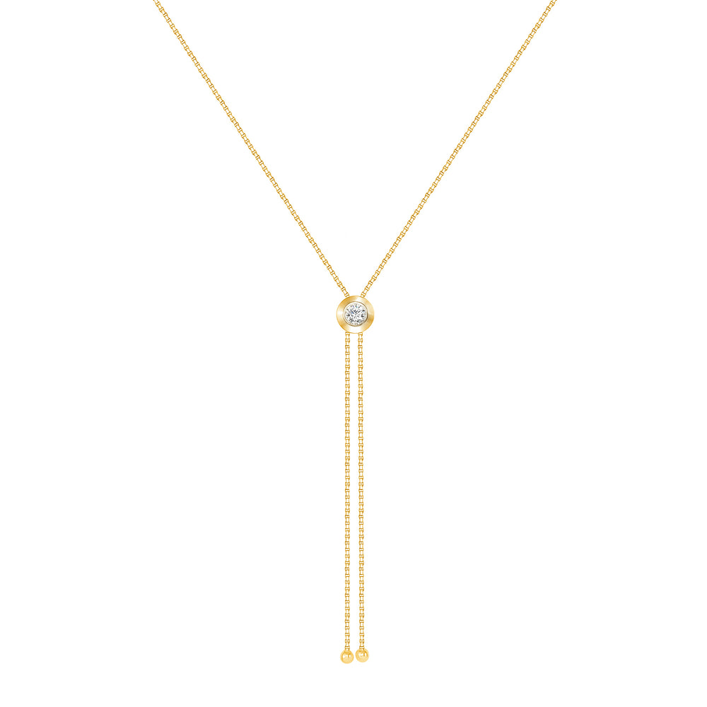 Yellow Gold Rodeo Pendant Necklace