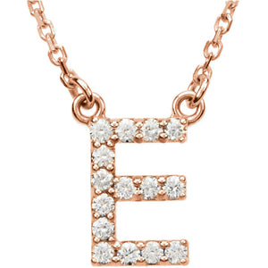 Diamond Initial Necklace