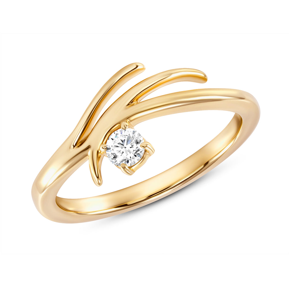Yellow Gold Diamond Tier Ring