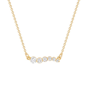 Up, Up & Away Diamond Necklace Pendant Yellow Gold
