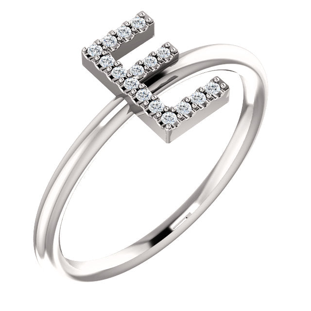 Initial Diamond Ring