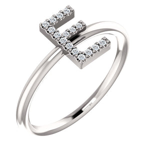 Initial Diamond Ring