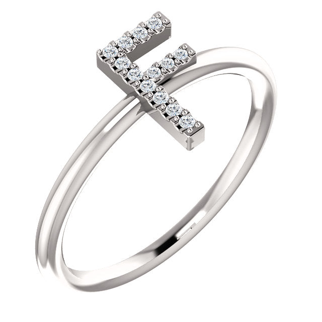 Initial Diamond Ring
