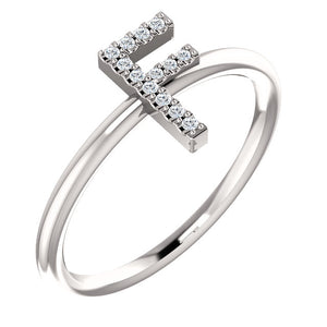 Initial Diamond Ring