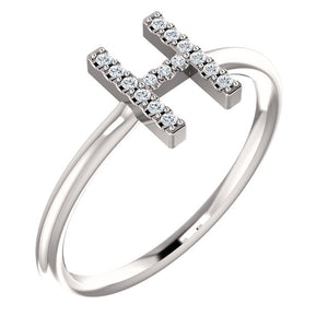 Initial Diamond Ring