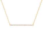 Horizontal Diamond Bar Necklace