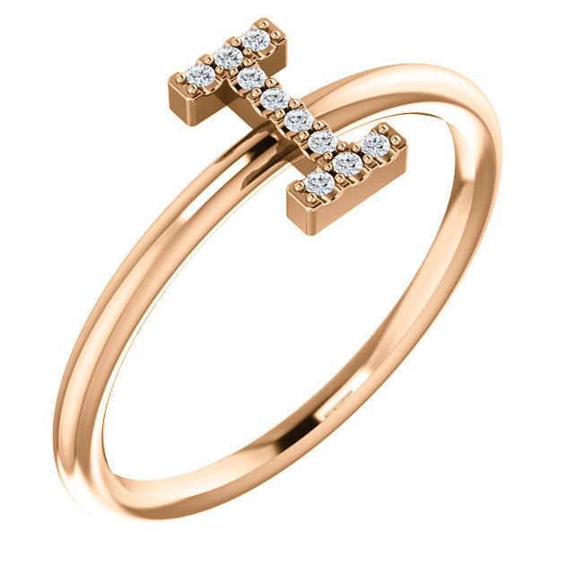 Initial Diamond Ring